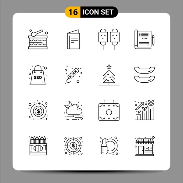 Set Universal Creative Icons Simply Vector Illustrations Web Mobile Apps — Stock Vector