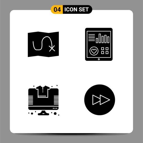 Set Dari Ikon Kreatif Universal Cukup Ilustrasi Vektor Untuk Aplikasi - Stok Vektor