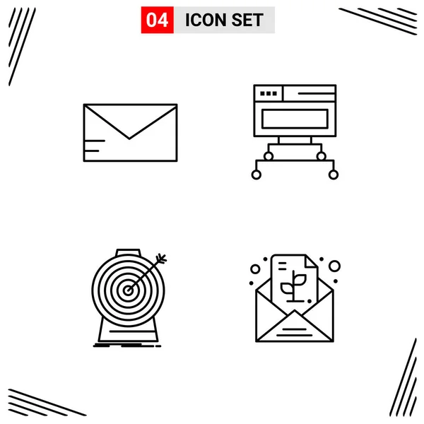 Set of 25 Universal Business Icons Vector — Stockový vektor