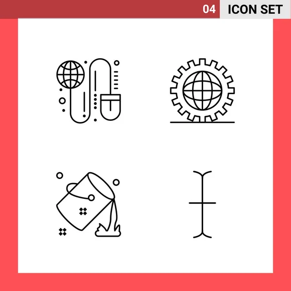 Set de 25 iconos de negocio universales Vector — Archivo Imágenes Vectoriales