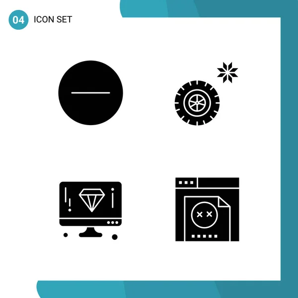 Set Universal Creative Icons Simply Vector Illustrations Web Mobile Apps — Stock Vector