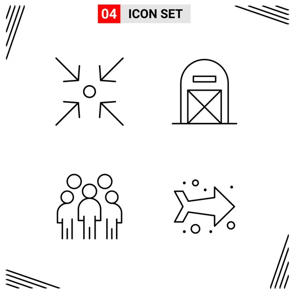 Set Universal Creative Icons Simply Vector Illustrations Web Mobile Apps — Stock Vector