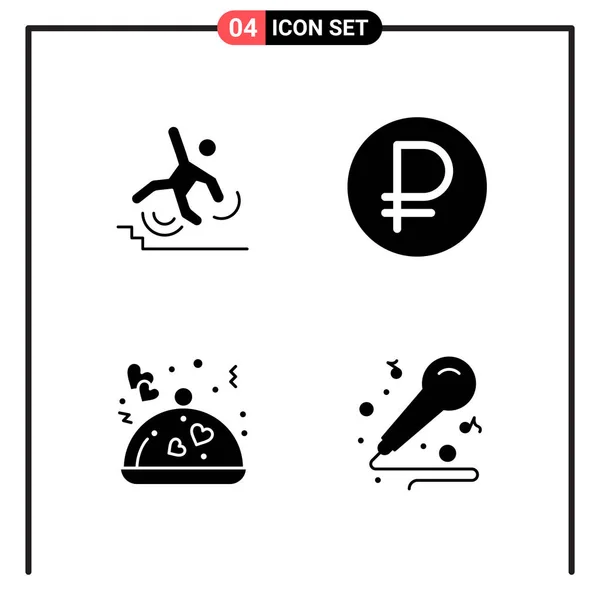 Conjunto Iconos Creativos Universales Simplemente Vector Ilustraciones Para Aplicaciones Web — Vector de stock