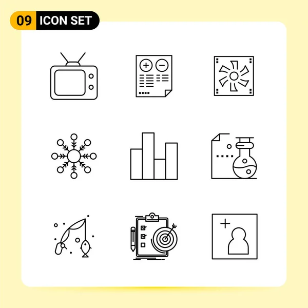 Conjunto Iconos Creativos Universales Simplemente Vector Ilustraciones Para Aplicaciones Web — Archivo Imágenes Vectoriales