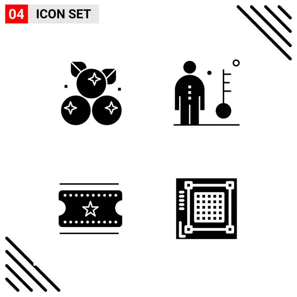 Conjunto Iconos Creativos Universales Simplemente Vector Ilustraciones Para Aplicaciones Web — Vector de stock