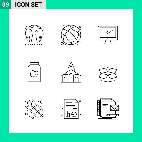 Set de 25 iconos de negocio universales Vector — Vector de stock