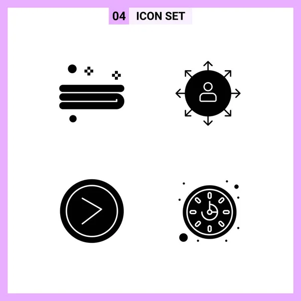 Conjunto Iconos Creativos Universales Simplemente Vector Ilustraciones Para Aplicaciones Web — Vector de stock