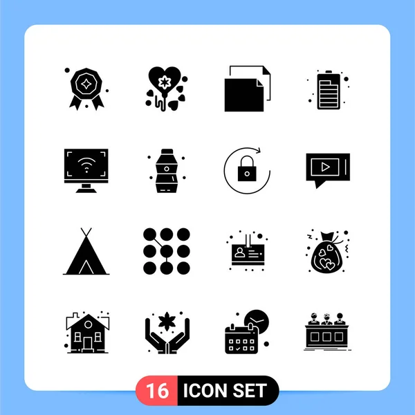 Conjunto Iconos Creativos Universales Simplemente Vector Ilustraciones Para Aplicaciones Web — Vector de stock