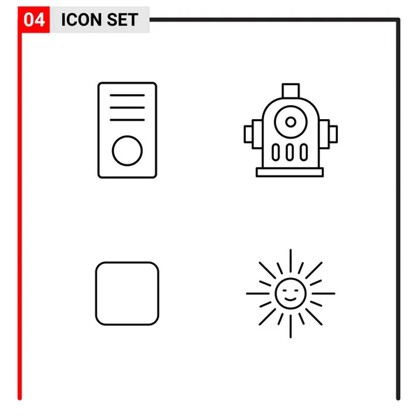 Conjunto de 25 Ícones de Negócios Universais Vector — Vetor de Stock