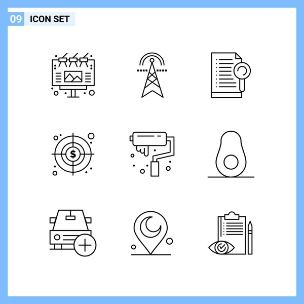 Set de 25 iconos de negocio universales Vector — Vector de stock