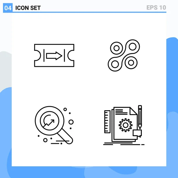 Keresőmotor Optimalizálás Creative Icons — Stock Vector