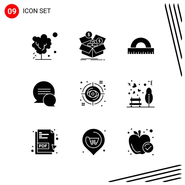 Conjunto Iconos Creativos Universales Simplemente Vector Ilustraciones Para Aplicaciones Web — Archivo Imágenes Vectoriales