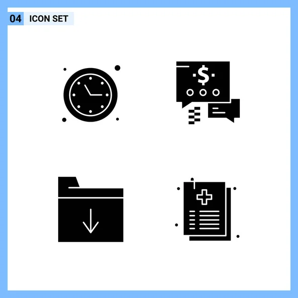 Conjunto Iconos Creativos Universales Simplemente Vector Ilustraciones Para Aplicaciones Web — Vector de stock