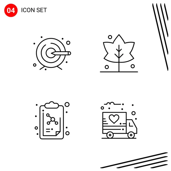 Conjunto Iconos Creativos Universales Simplemente Vector Ilustraciones Para Aplicaciones Web — Vector de stock