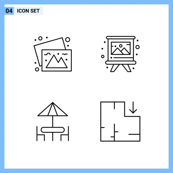 Conjunto de 16 iconos universales Vector de negocios — Archivo Imágenes Vectoriales