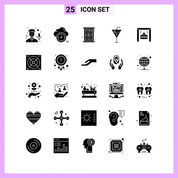 Set Universal Creative Icons Simply Vector Illustrations Web Mobile Apps — Stock Vector