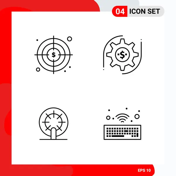 Set de 25 iconos de negocio universales Vector — Archivo Imágenes Vectoriales