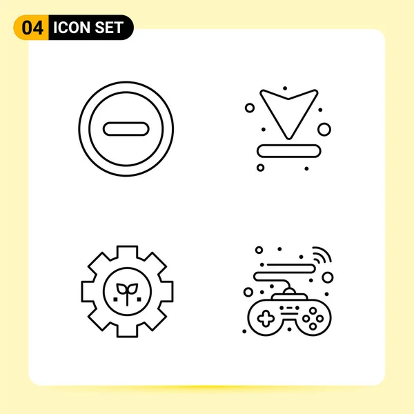 Set Universal Creative Icons Simply Vector Illustrations Web Mobile Apps — Stock Vector