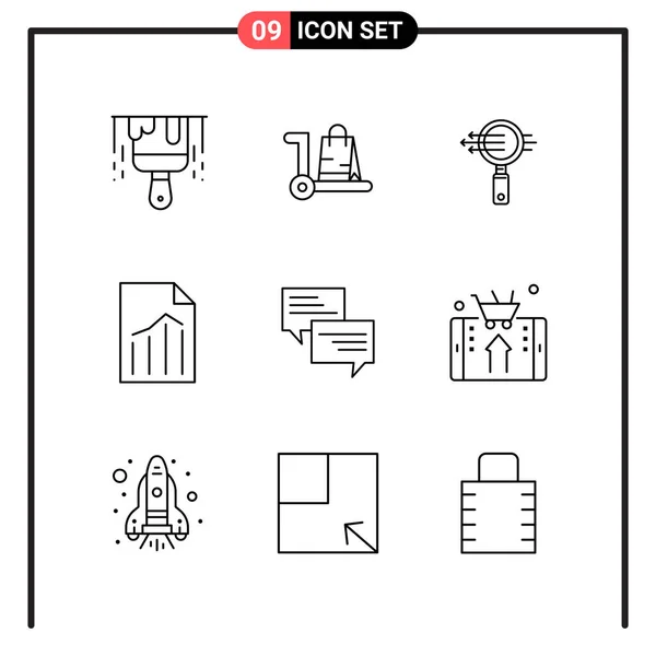 Set Universal Creative Icons Simply Vector Illustrations Web Mobile Apps — Stock Vector