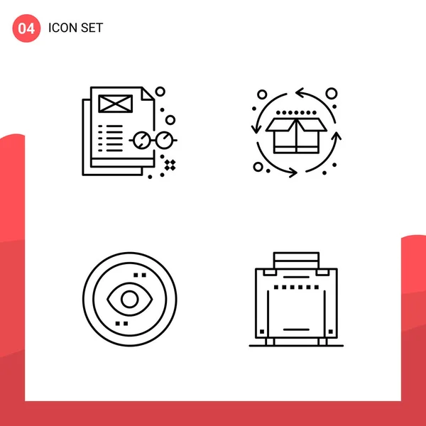 Set of 25 Universal Business Icons Vector — Stockový vektor