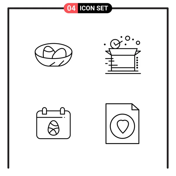 Conjunto Iconos Creativos Universales Simplemente Vector Ilustraciones Para Aplicaciones Web — Archivo Imágenes Vectoriales