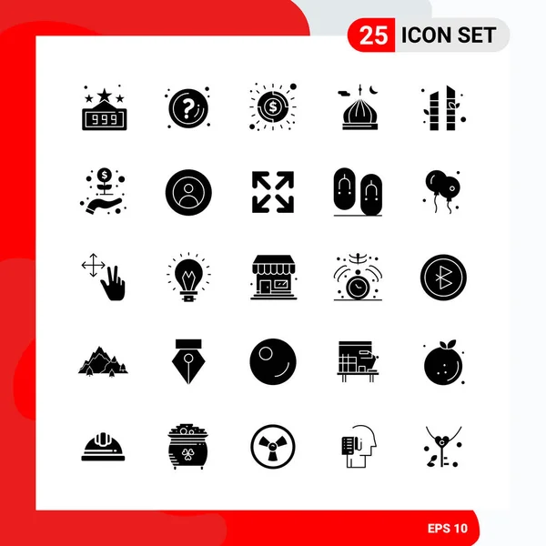 Conjunto Iconos Creativos Universales Simplemente Vector Ilustraciones Para Aplicaciones Web — Vector de stock