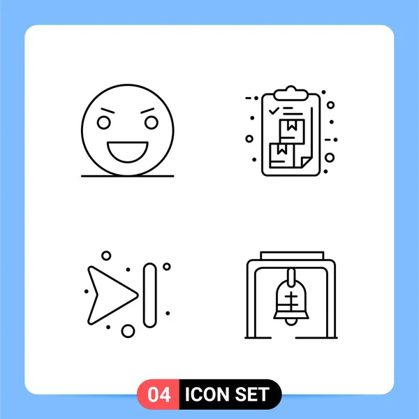 Conjunto Iconos Creativos Universales Simplemente Vector Ilustraciones Para Aplicaciones Web — Vector de stock