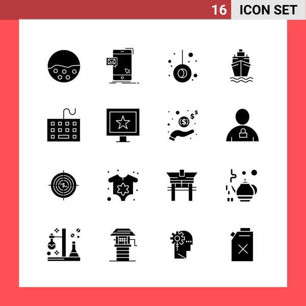 Conjunto Iconos Creativos Universales Simplemente Vector Ilustraciones Para Aplicaciones Web — Vector de stock