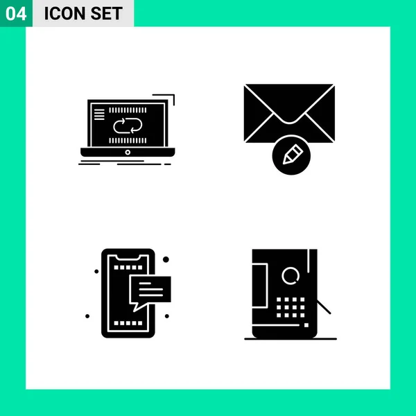 Set Universal Creative Icons Simply Vector Illustrations Web Mobile Apps — Stock Vector