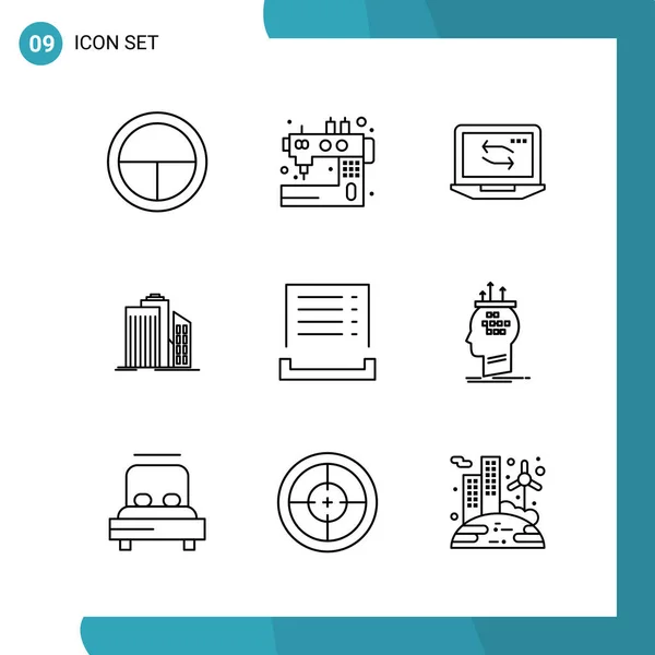 Set Universal Creative Icons Simply Vector Illustrations Web Mobile Apps — Stock Vector