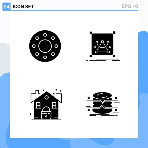 Conjunto Iconos Creativos Universales Simplemente Vector Ilustraciones Para Aplicaciones Web — Vector de stock