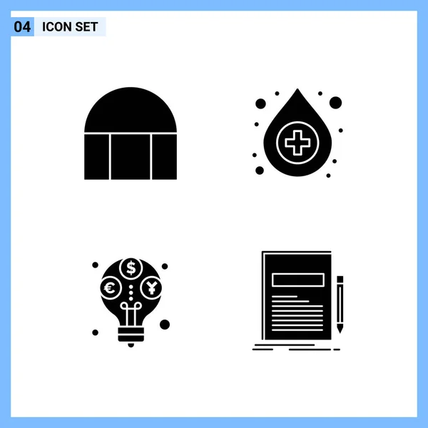 Conjunto Iconos Creativos Universales Simplemente Vector Ilustraciones Para Aplicaciones Web — Vector de stock