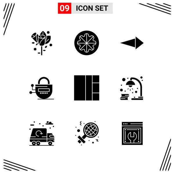 Set Universal Creative Icons Simply Vector Illustrations Web Mobile Apps — Stock Vector