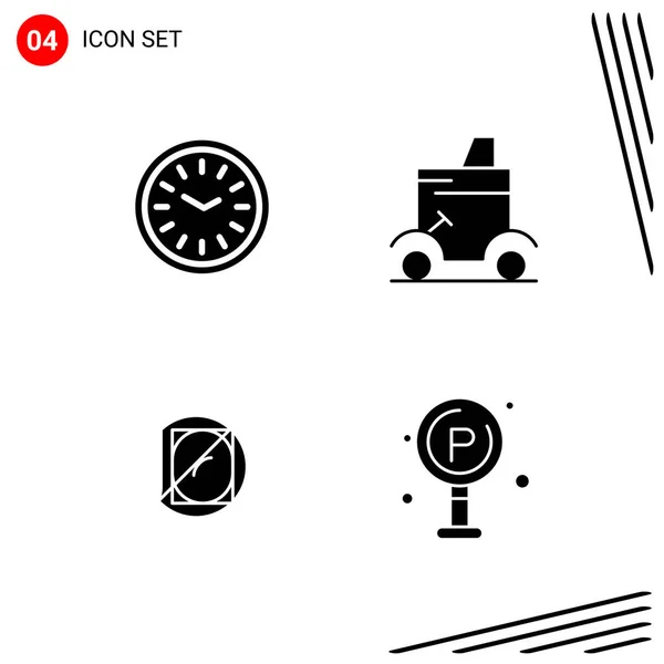 Set Universal Creative Icons Simply Vector Illustrations Web Mobile Apps — Stock Vector