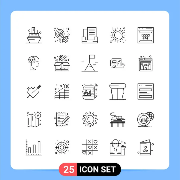 Set Dari Ikon Kreatif Universal Cukup Ilustrasi Vektor Untuk Aplikasi - Stok Vektor