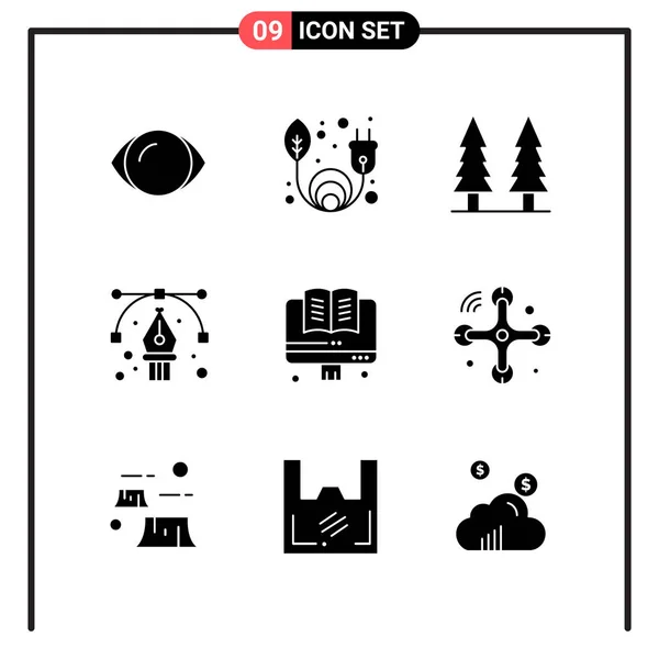 Conjunto Iconos Creativos Universales Simplemente Vector Ilustraciones Para Aplicaciones Web — Vector de stock