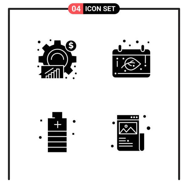 Conjunto Iconos Creativos Universales Simplemente Vector Ilustraciones Para Aplicaciones Web — Vector de stock