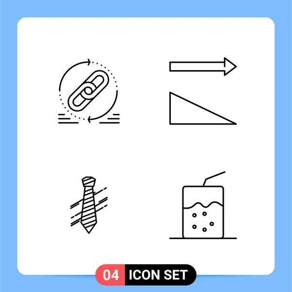 Conjunto Iconos Creativos Universales Simplemente Vector Ilustraciones Para Aplicaciones Web — Vector de stock