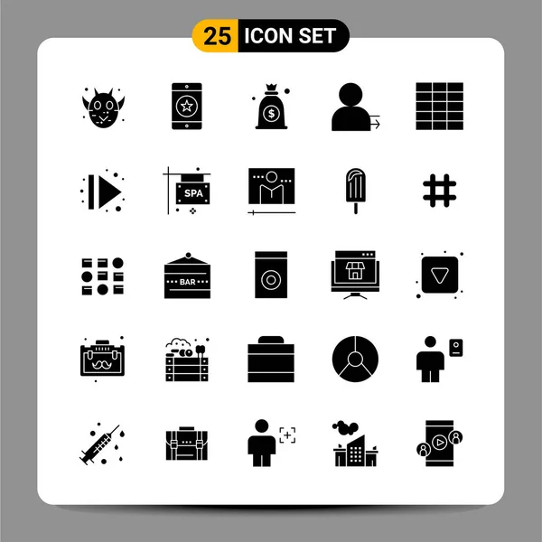 Conjunto Iconos Creativos Universales Simplemente Vector Ilustraciones Para Aplicaciones Web — Vector de stock