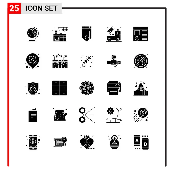 Set de 25 iconos de negocio universales Vector — Archivo Imágenes Vectoriales