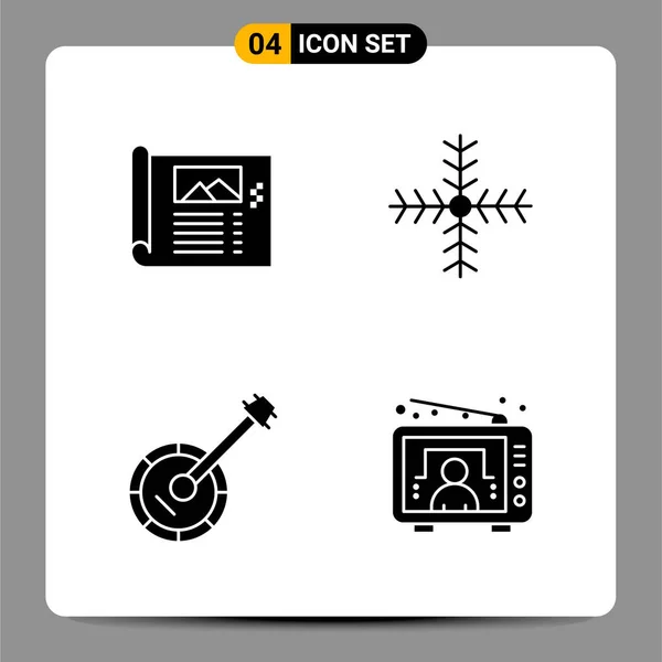 Set Dari Ikon Kreatif Universal Cukup Ilustrasi Vektor Untuk Aplikasi - Stok Vektor