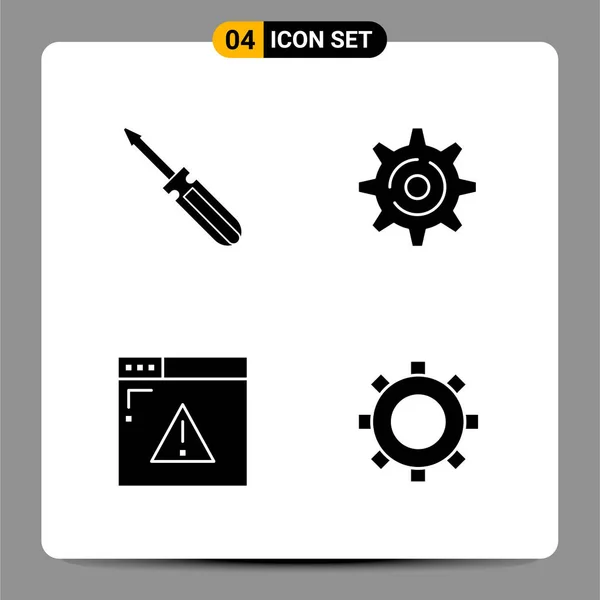 Conjunto Iconos Creativos Universales Simplemente Vector Ilustraciones Para Aplicaciones Web — Vector de stock