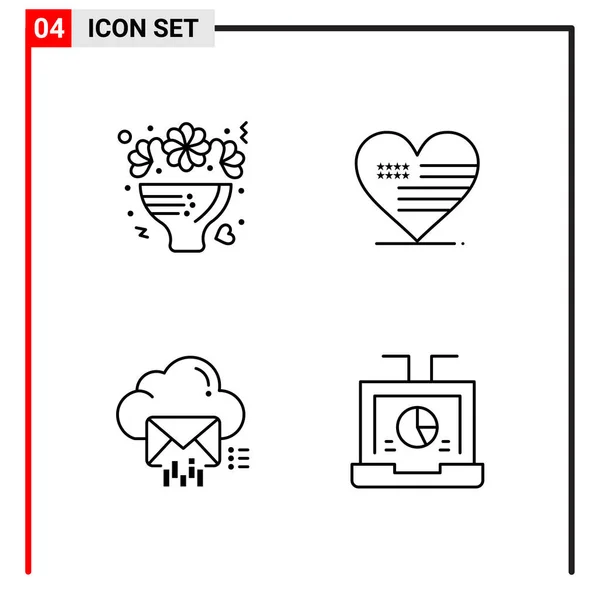 Set Universal Creative Icons Simply Vector Illustrations Web Mobile Apps — Stock Vector