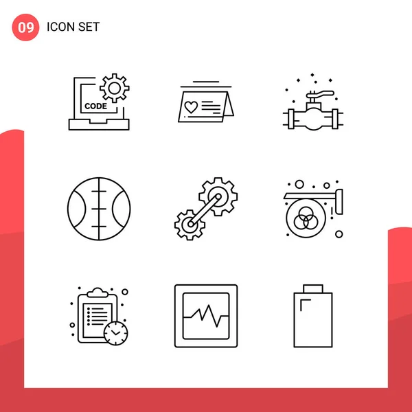 Set of 25 Universal Business Icons Vector — Stockový vektor