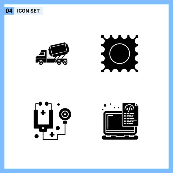 Set Universal Creative Icons Simply Vector Illustrations Web Mobile Apps — Stock Vector