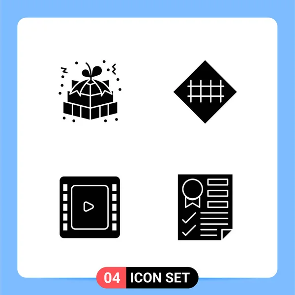 Set Universal Creative Icons Simply Vector Illustrations Web Mobile Apps — Stock Vector