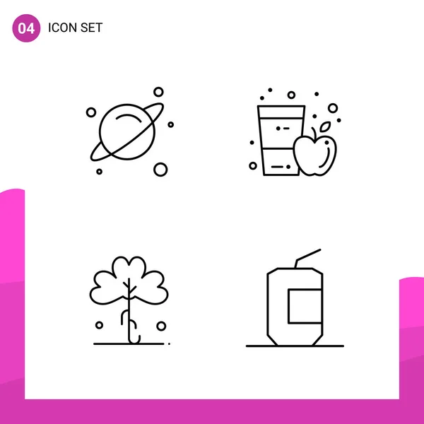 Set Universal Creative Icons Simply Vector Illustrations Web Mobile Apps — Stock Vector