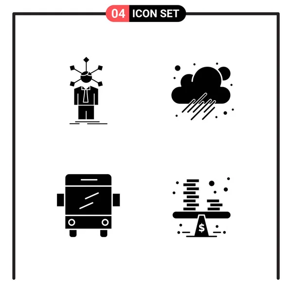 Conjunto Iconos Creativos Universales Simplemente Vector Ilustraciones Para Aplicaciones Web — Archivo Imágenes Vectoriales