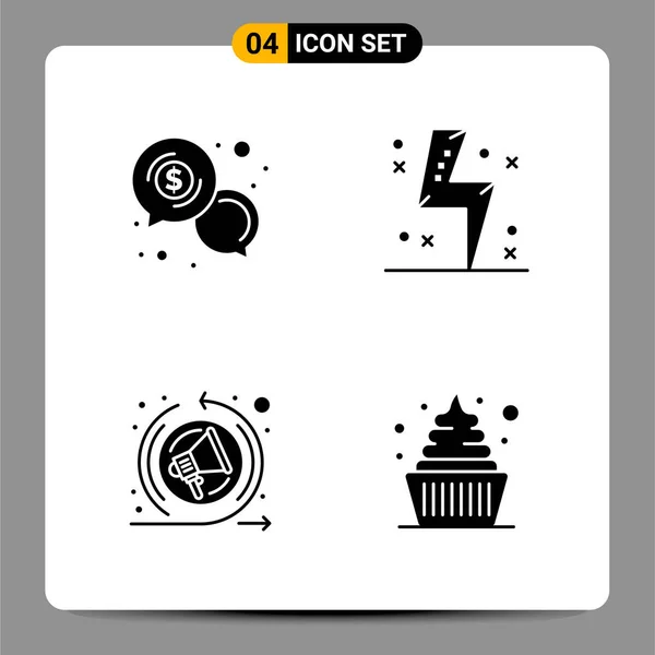 Conjunto Iconos Creativos Universales Simplemente Vector Ilustraciones Para Aplicaciones Web — Vector de stock