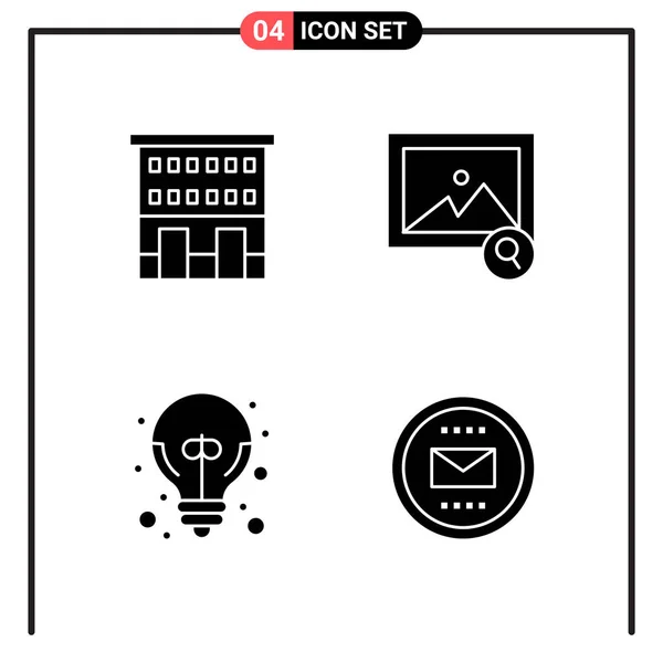 Conjunto Iconos Creativos Universales Simplemente Vector Ilustraciones Para Aplicaciones Web — Archivo Imágenes Vectoriales